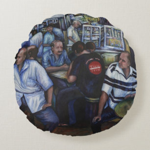 Und...sie Verheiratet die Mailman, Singapur Rundes Kissen