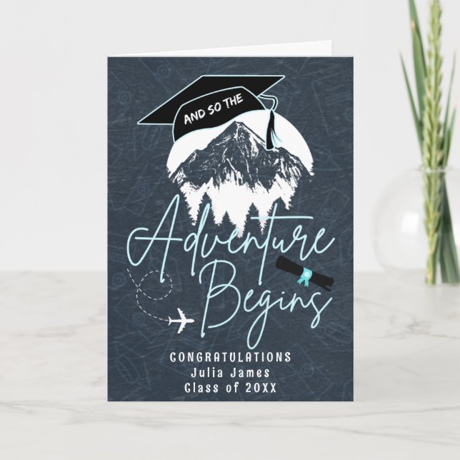 Und so beginnt das Abenteuer Abschluss, moderner G Karte (Vorderseite)