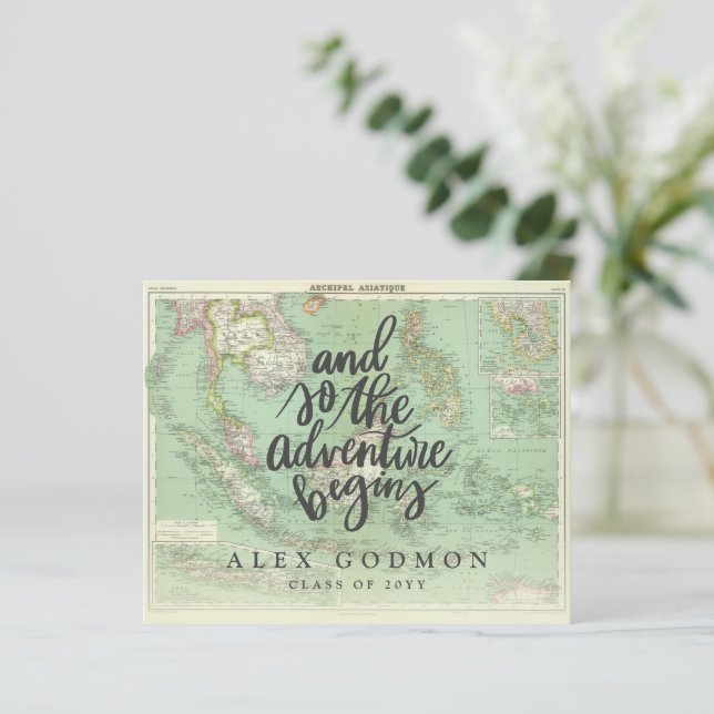 Und so beginnt das Abenteuer Einladung (Stehend Vorderseite)