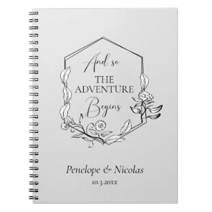 Und so beginnt das Abenteuer Hochzeitsplanung Notizblock