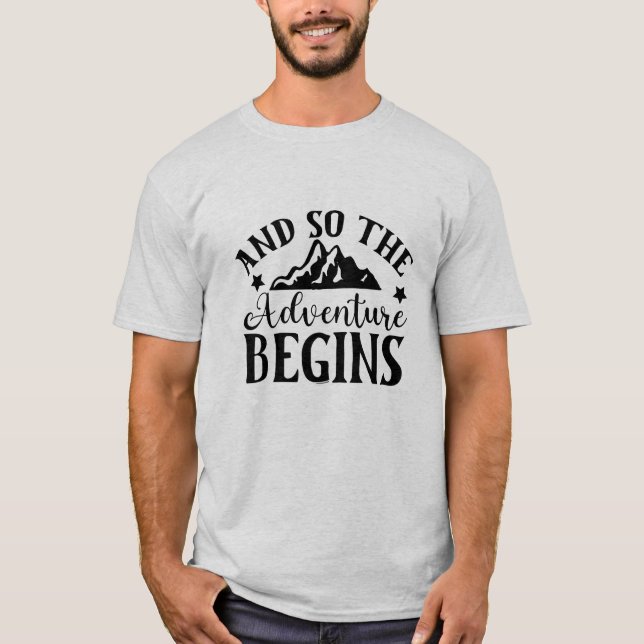 und so beginnt das Abenteuer T-Shirt (Vorderseite)