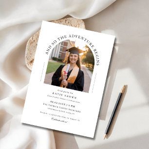 Und so beginnt das Adventure Grand Party Arch Foto Einladung