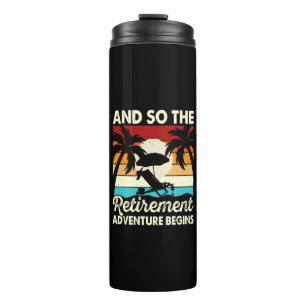 Und so beginnt das Rentenabenteuer Thermosbecher