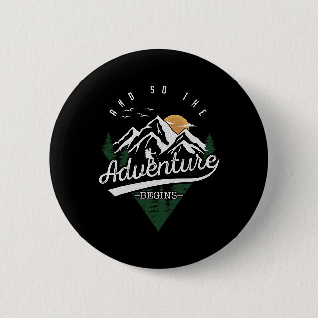 Und so beginnt die Abenteuer Camping Hiki Button (Vorderseite)