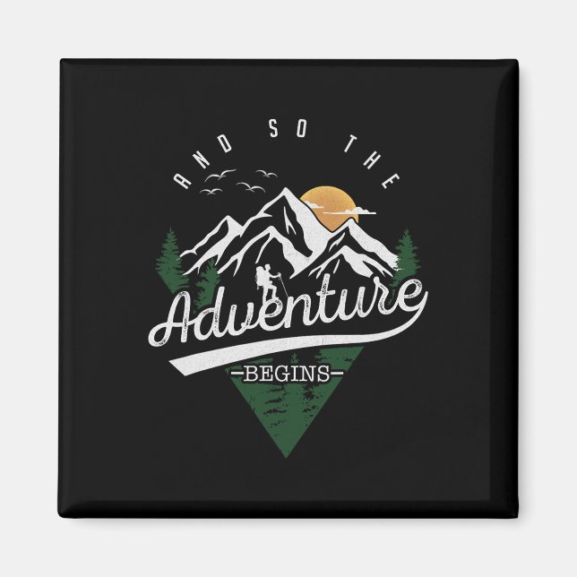 Und so beginnt die Abenteuer Camping Hiki Magnet (Vorne)