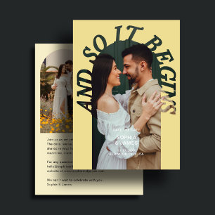 Und so beginnt es Arch Foto Citrus Hochzeit Save The Date
