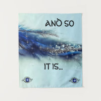 UND SO IST ES WALL TAPESTRY Medium (50" x 60")