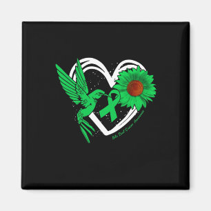 Und Sonnenblumen-Herz-Gallenwegskrebs-Aufklärungst Magnet