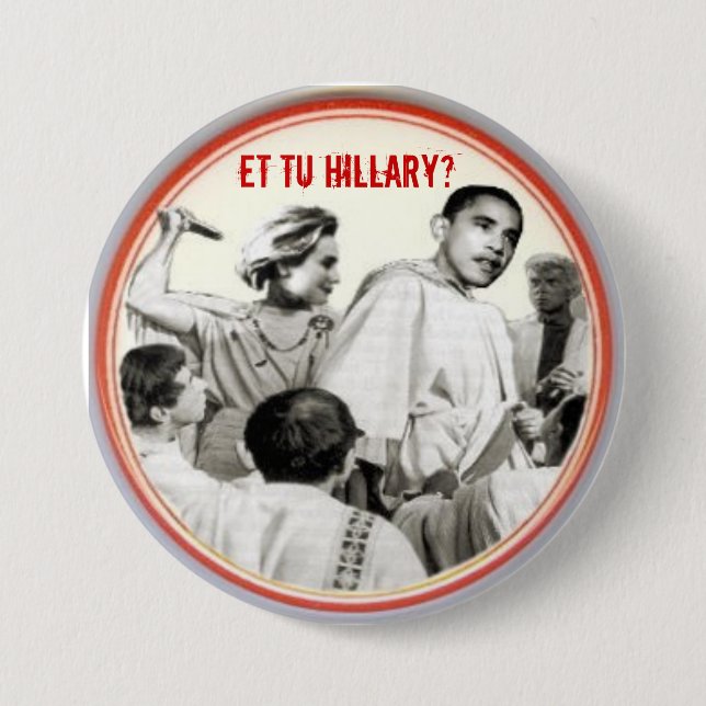 Und Tu Hillary? Knopf Button (Vorderseite)