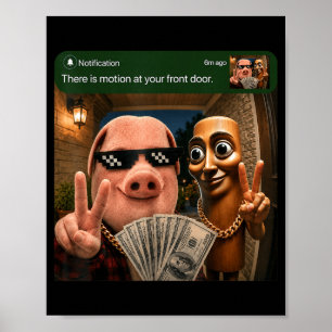 Und Tung Tung Tung Sahur Vordertür Motion Kinder Poster