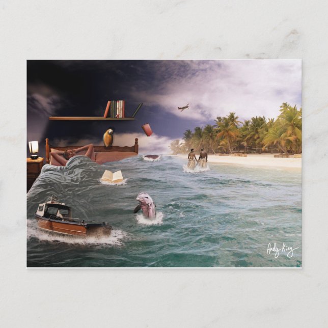 Und während ich schlief postkarte (Vorderseite)