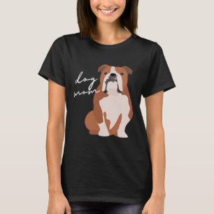 Und weiße englische Bulldogge Hundemutter Frau T-Shirt