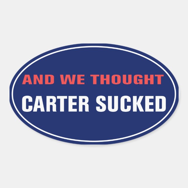 Und wir dachten, Carter Sind zum Kotzen Sticker (Vorderseite)