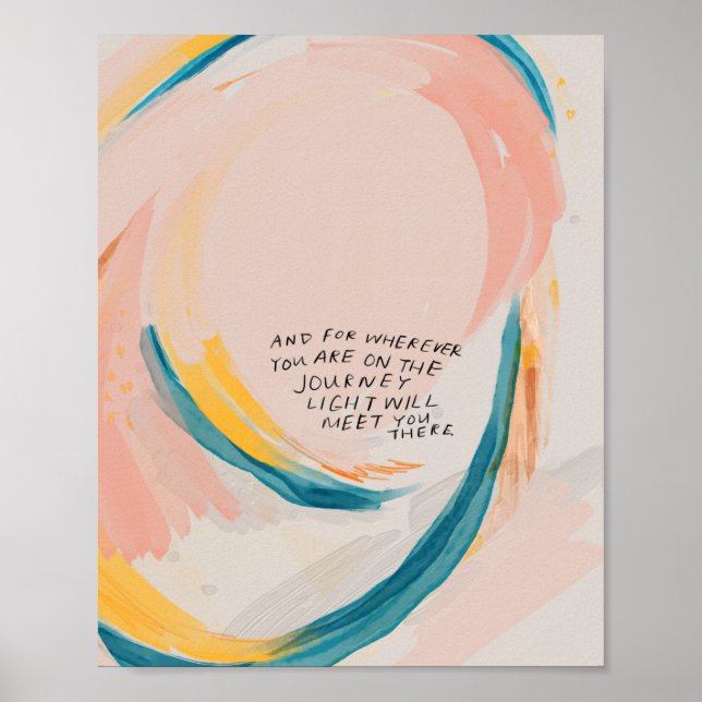 "Und wohin auch immer Sie unterwegs sind." Poster (Vorne)