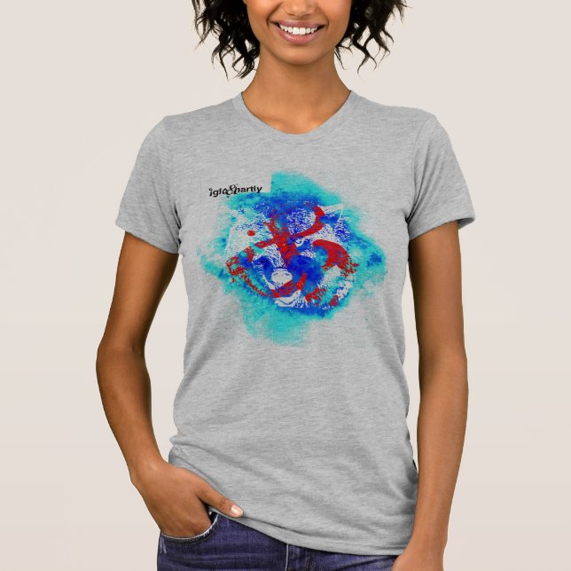 "UND Wolf" durch Nick T-Shirt (Vorderseite)