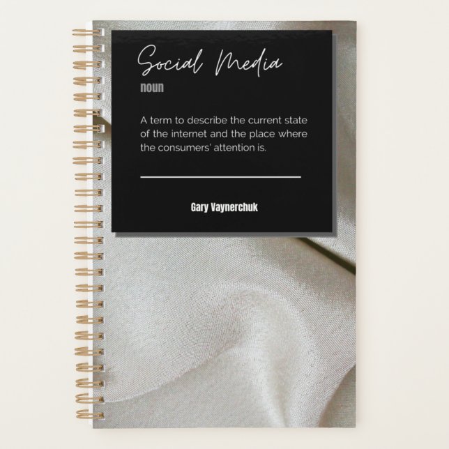 Undated Social Media Planner Planer (Vorderseite)
