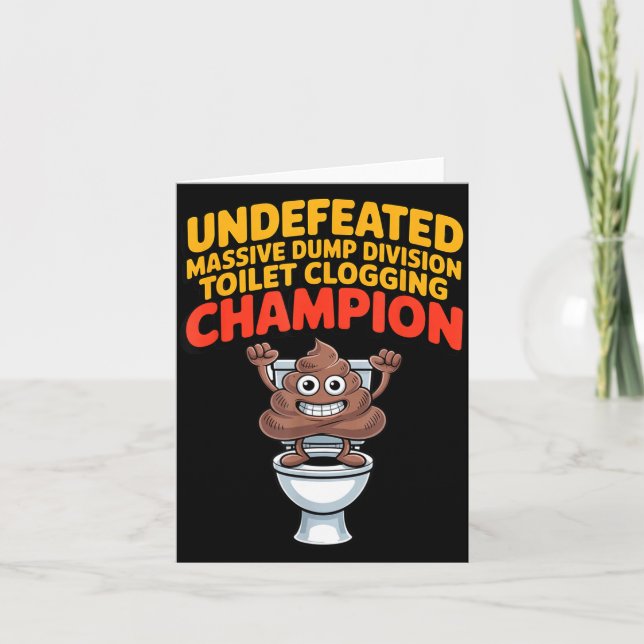 Undefeated Mive Dump Di Toilet Clogging Chamon  Karte (Vorderseite)
