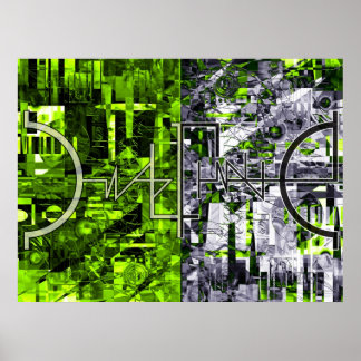 Undefinierbare IllustrationsCollage 3 Poster