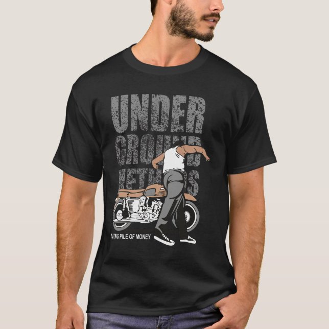 Under Ground Riders Graphic T-Shirt – Vintage Bike (Vorderseite)