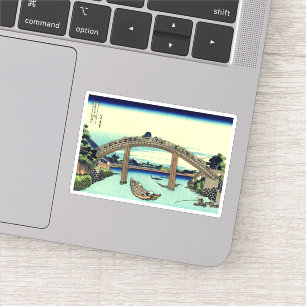 Under Mannen Bridge at Fukagawa Aufkleber