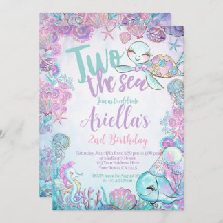 Under the Sea Animals Birthday Invitation Einladung