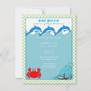 Under the Sea Baby Boy Shower Ankündigung