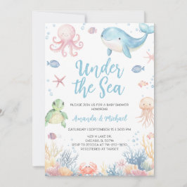 Under the Sea Baby Shower Einladung