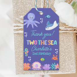 Under the Sea Birthday – TWO the SEA Girl Theme Geschenkanhänger