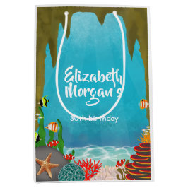 Under the Sea Cave Beautiful Creatures Birthday Mittlere Geschenktüte