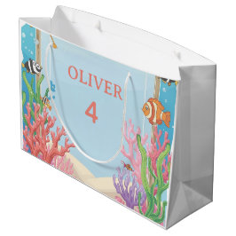 Under the Sea Gift Bag, Oliver's 4th Birthday Pres Große Geschenktüte