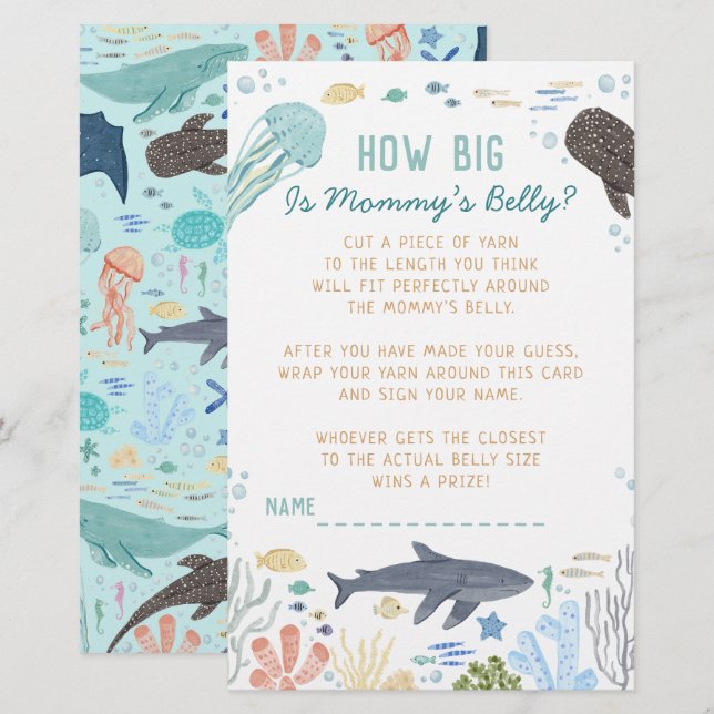 Under The Sea How Big Is Mommy’s Belly Game (Vorne/Hinten)