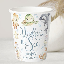 Under The Sea Ocean Baby Shower Gender Neutral Pappbecher