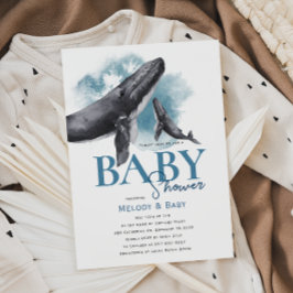 Under The Sea Ocean Whale Baby Shower Invitation Einladung