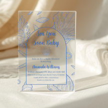 Under The Sea You Soon Blaues Jungen-Baby-Shower