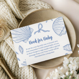 Under The Sea You Soon Blue Book For Baby Shower Begleitkarte