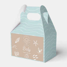 Under the Sea You Soon Brown Baby Shower Geschenkschachtel
