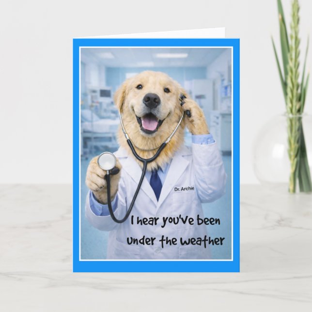 Under the Weather Get Well Card  ST-2 Karte (Vorderseite)