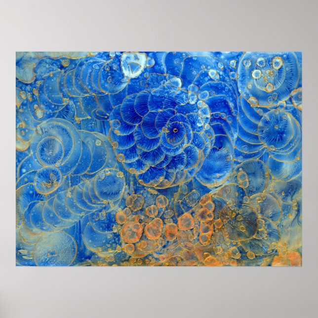 Under Water -Hand Painted Awarded Abstract Artwork Poster (Vorne)