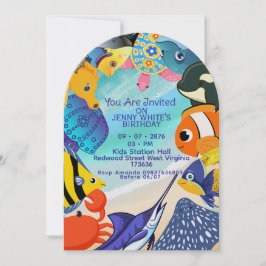 Under Water Themed | Fish Invitation  Einladung