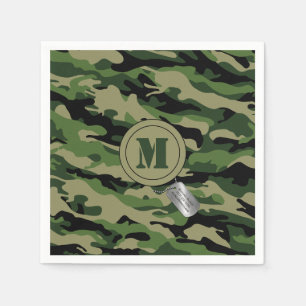 Undercover Camouflage Camouflage Dogtag Mit Monogr Serviette