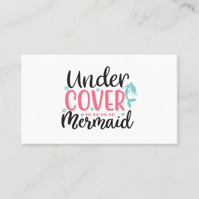 Undercover Mermaid Visitenkarte (Vorderseite)