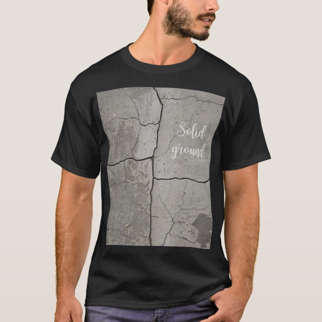 Underground Concrete Unisex Schwarzes T-Shirt  (Vorderseite)