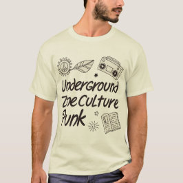 Underground-Fanzine-Kultur Punk T-Shirt