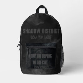 Underground Street Black Shadow Bag  Bedruckter Rucksack