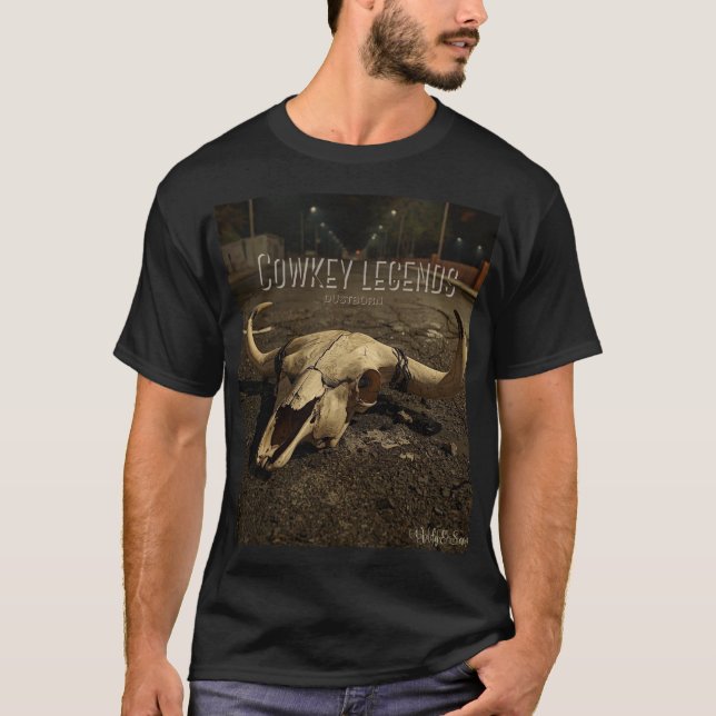 Underground Streetwear Skull Western Black T-shirt (Vorderseite)