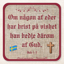 Underlägg — Bonad Rechteckiger Pappuntersetzer