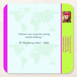 Underlägg — Connect, World Rechteckiger Pappuntersetzer