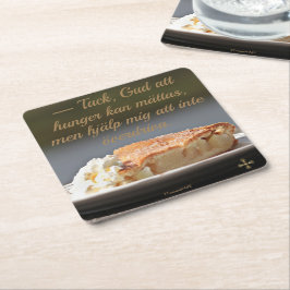 Underlägg — Paj Rechteckiger Pappuntersetzer