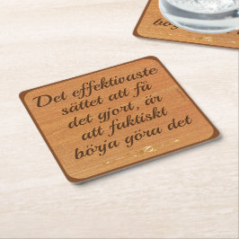 Underlägg — Uträtta Rechteckiger Pappuntersetzer