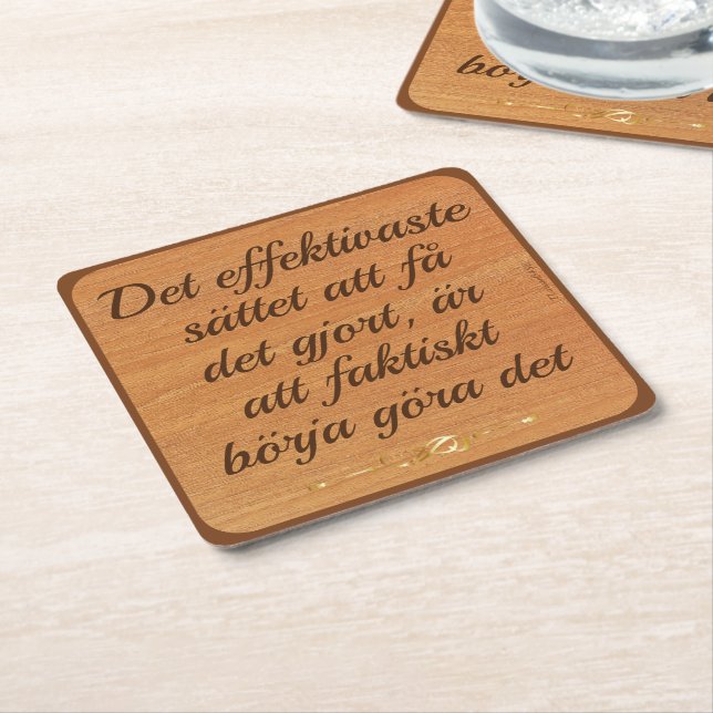 Underlägg — Uträtta Rechteckiger Pappuntersetzer (angewinkelt)